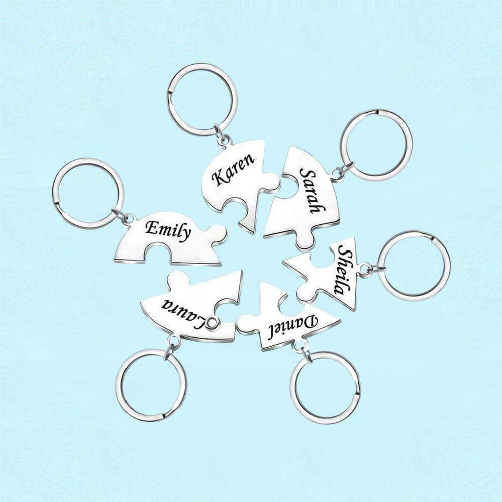 Personalized Heart Puzzle Name Necklace