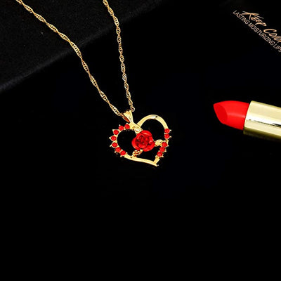 Mother's Day Gift "Forever Yours" Women's Ruby Pendant Necklace