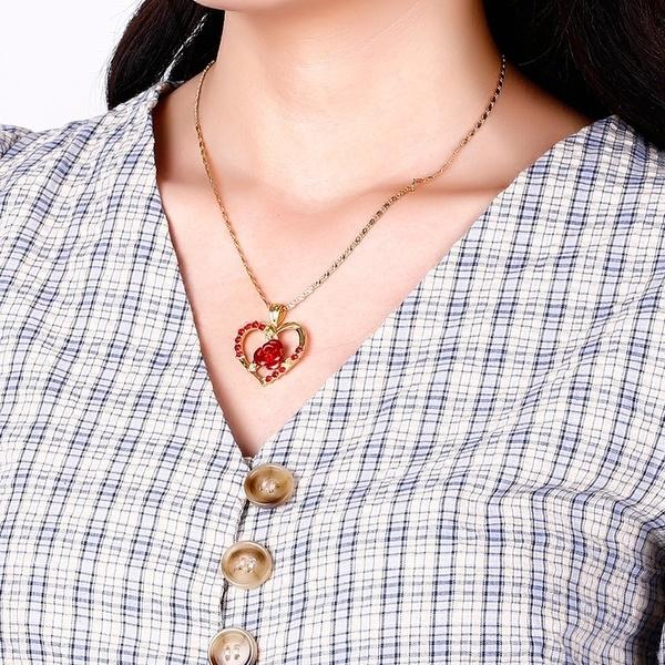 Mother's Day Gift "Forever Yours" Women's Ruby Pendant Necklace
