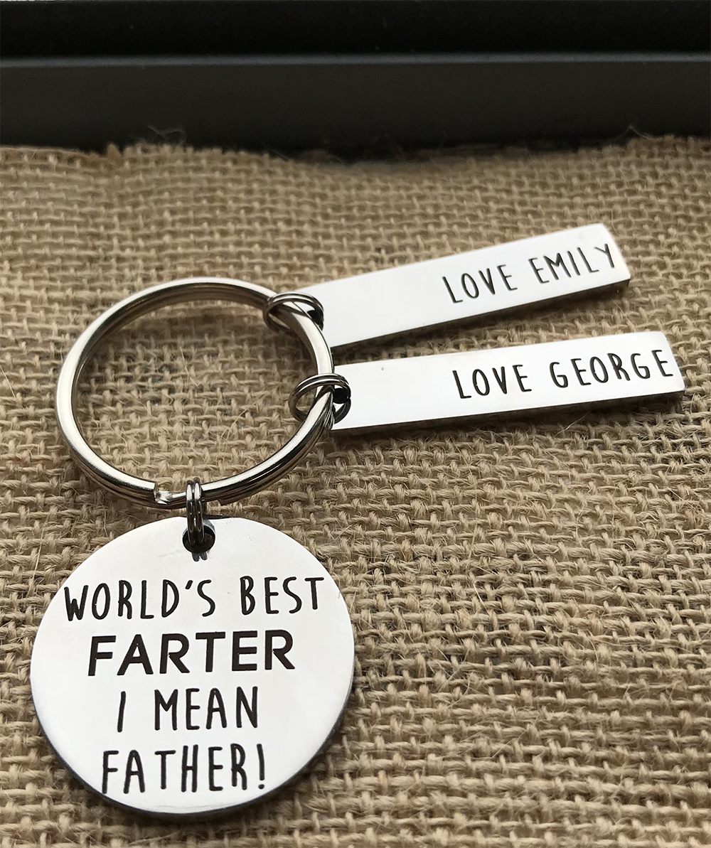 Personalised World's Best Farter Keyring