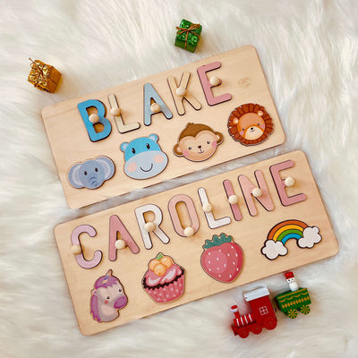 Personalized Wooden Baby Name Puzzle