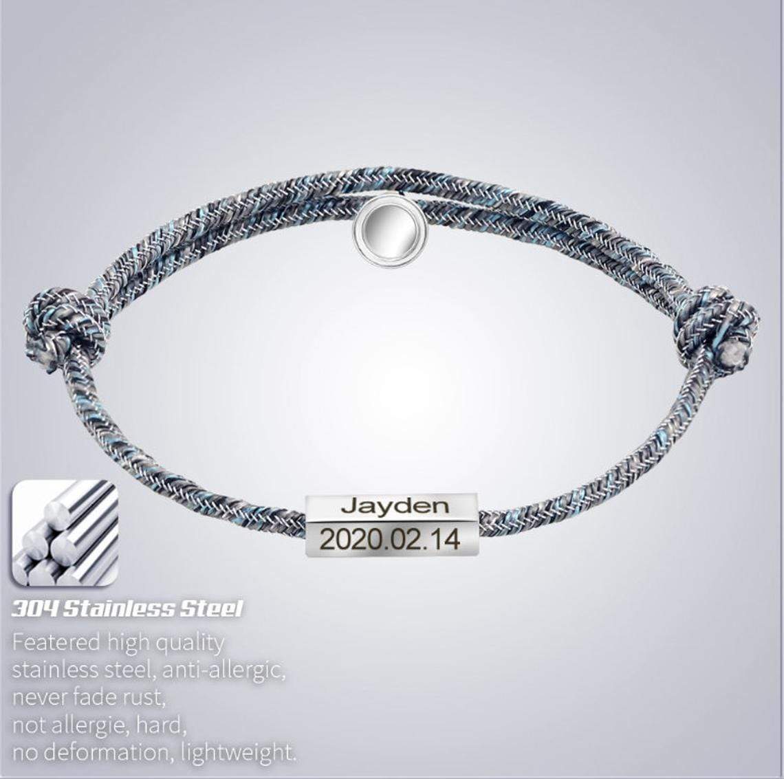 Matching Bracelet Custom couple magnetic bracelet(2 bracelets)