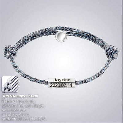 Matching Bracelet Custom couple magnetic bracelet(2 bracelets)