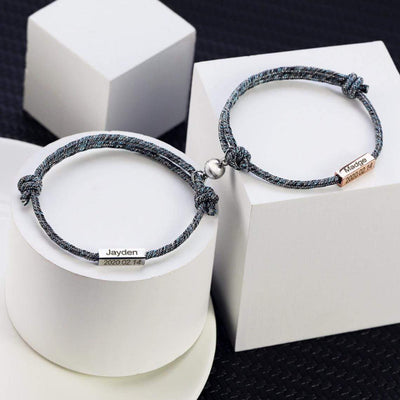Matching Bracelet Custom couple magnetic bracelet(2 bracelets)